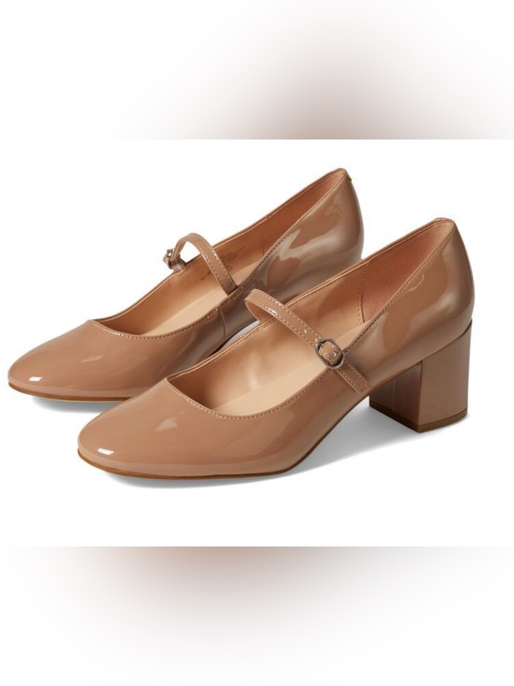 Bandolino Cariann Mary Jane Patent Pumps Medium Natural Size 9M